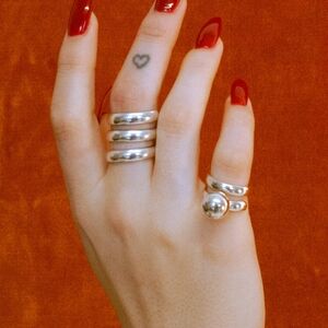 Elegant Silver Ring Set for Women